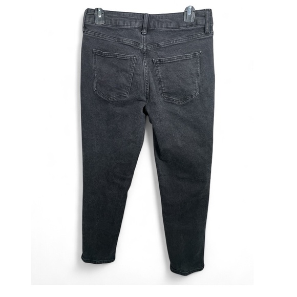 BODEN Denim Girlfriend Jeans High Waisted Black Minimalist Classic - Picture 2 of 6